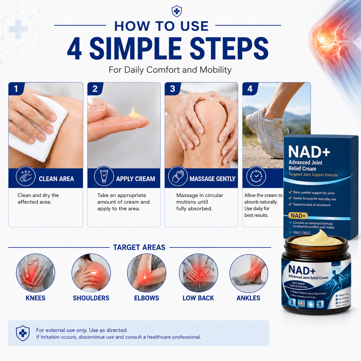 NAD+ Advanced Joint Relief Cream - TH