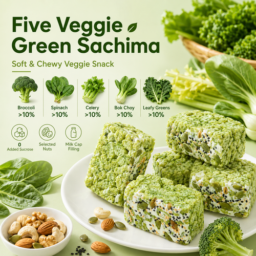 Five Vegetable Green Juice Milk Foam Sachima - TH