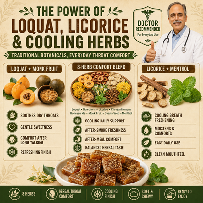 Licorice & Loquat Herbal Throat Chews - CYH
