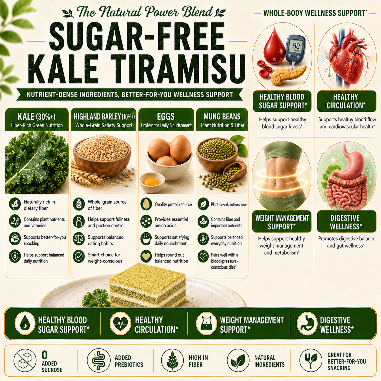 Sugar-Free Kale Tiramisu - TH