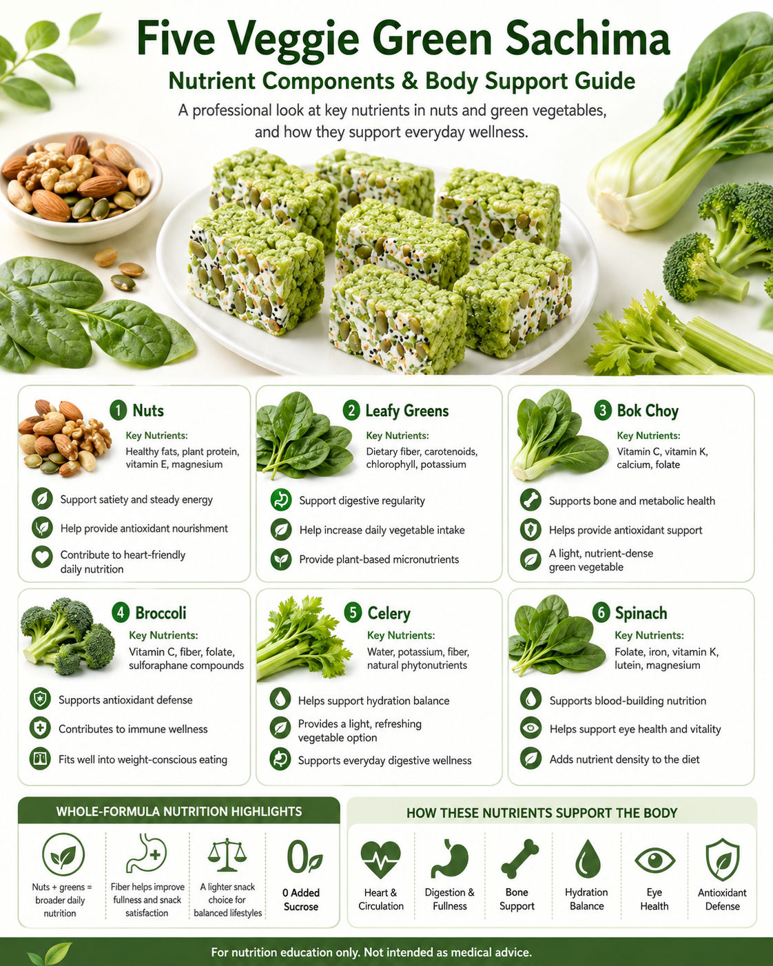 Five Vegetable Green Juice Milk Foam Sachima - TH