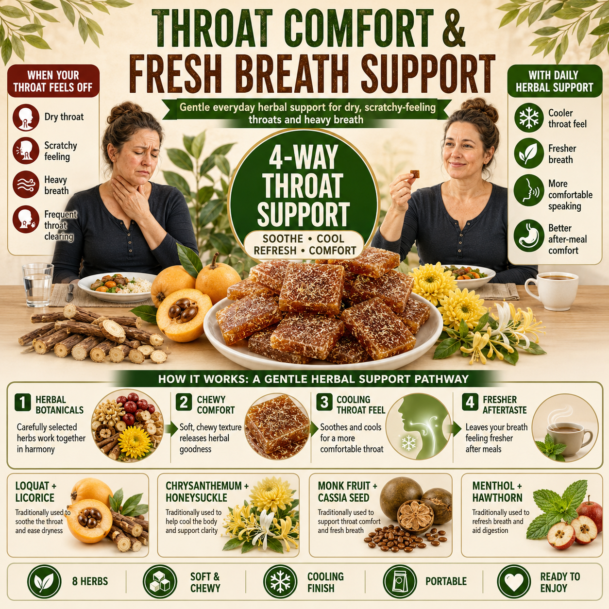Licorice & Loquat Herbal Throat Chews - CYH
