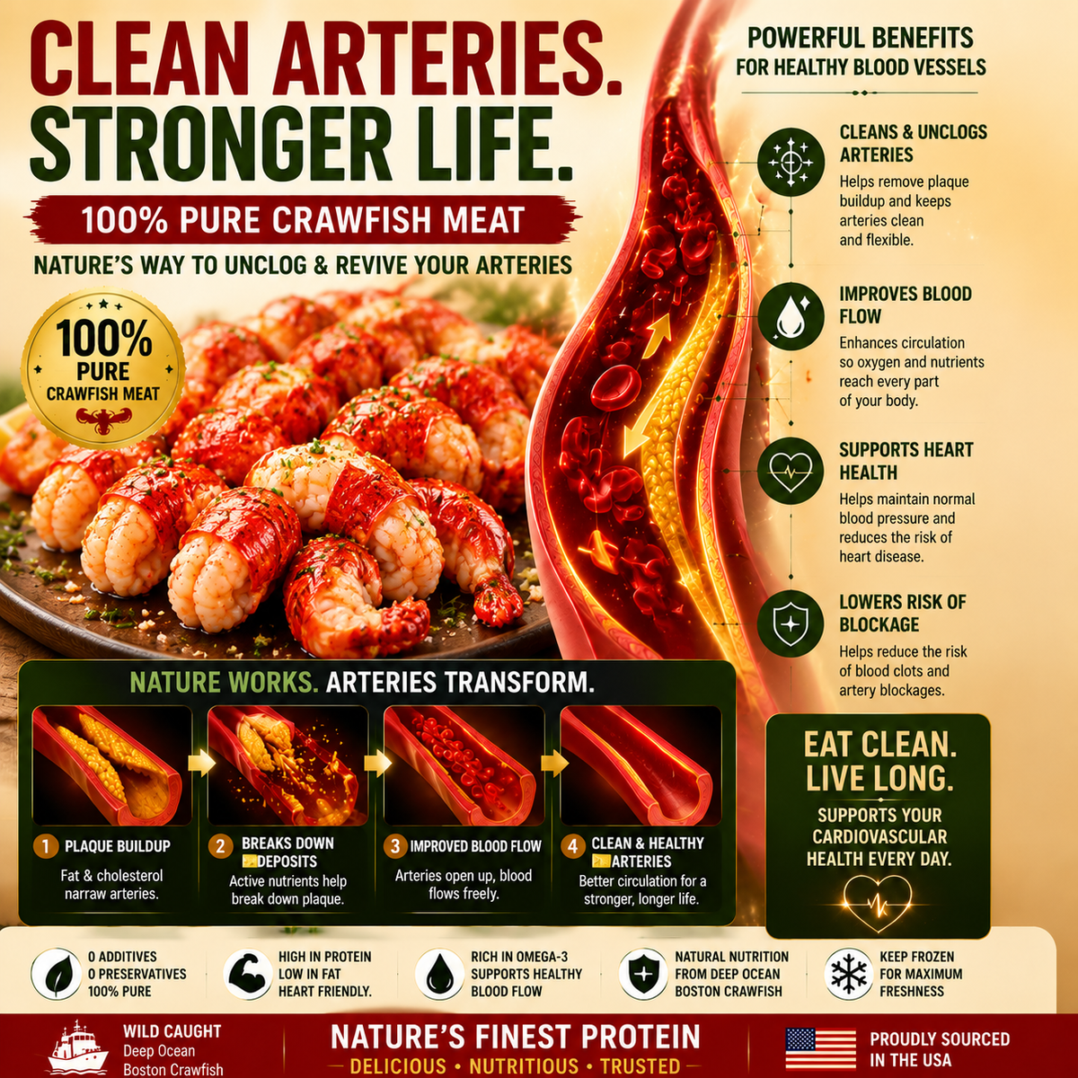 High in Protein · Naturally Low in Fat · Rich in Omega-3s · Weight-Management Friendly - CYH