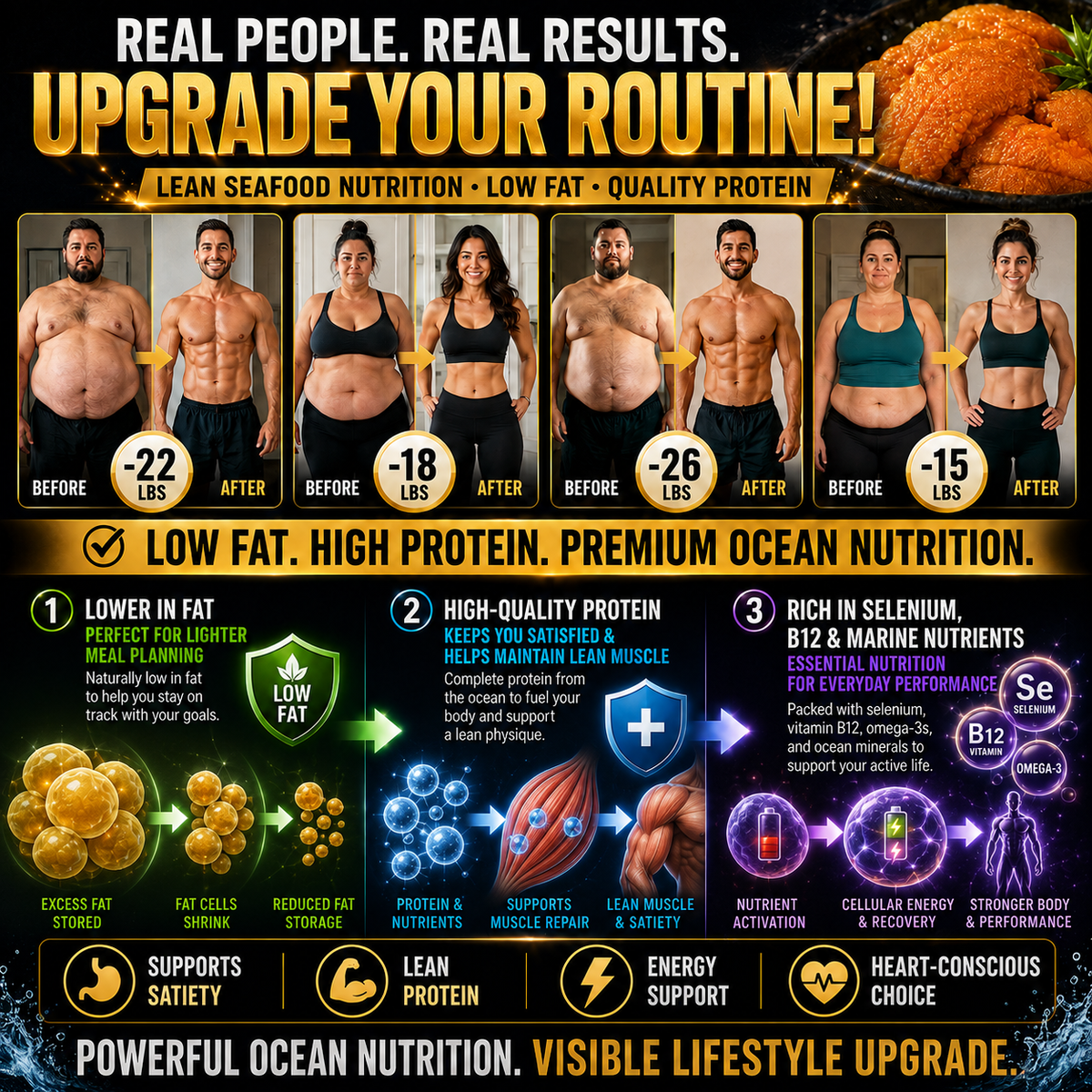 High Protein. Rich in Omega-3, B12, Selenium & Zinc — Heart-Conscious & Weight-Management Friendly  -  CYH