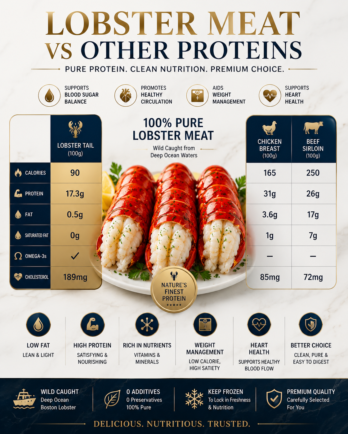 High in Protein · Naturally Low in Fat · Heart-Conscious · Weight-Management Friendly - CYH