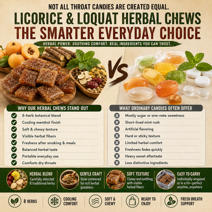 Licorice & Loquat Herbal Throat Chews - CYH