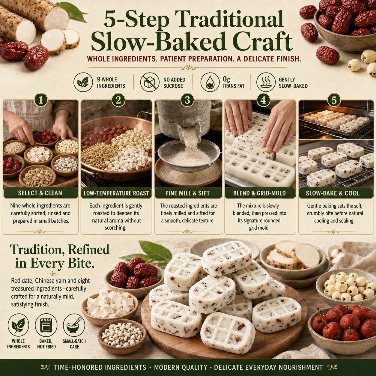 Red Date & Yam Eight-Treasure Pastry – 4-Way Wellness Support - CYH