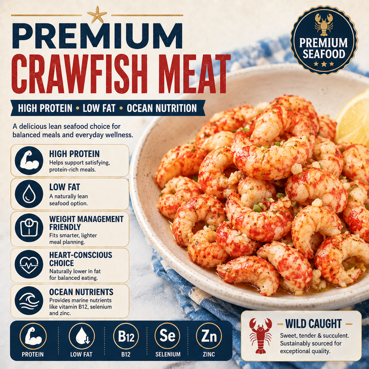 High in Protein · Naturally Low in Fat · Rich in Omega-3s · Weight-Management Friendly - CYH