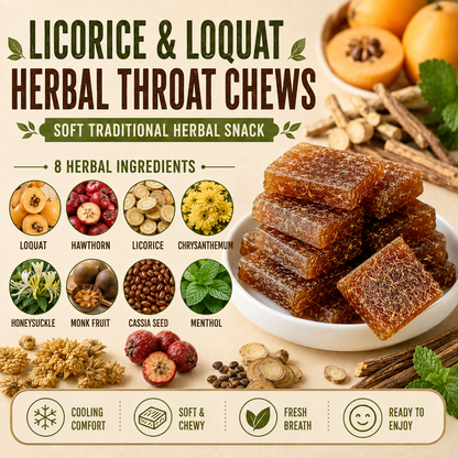 Licorice & Loquat Herbal Throat Chews - CYH