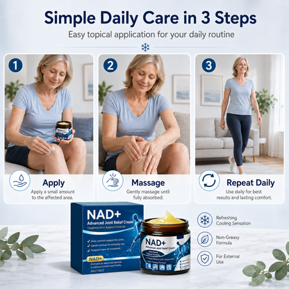 NAD+ Advanced Joint Relief Cream – Cooling Comfort for Neck, Shoulders, Back, Knees & More - CYH