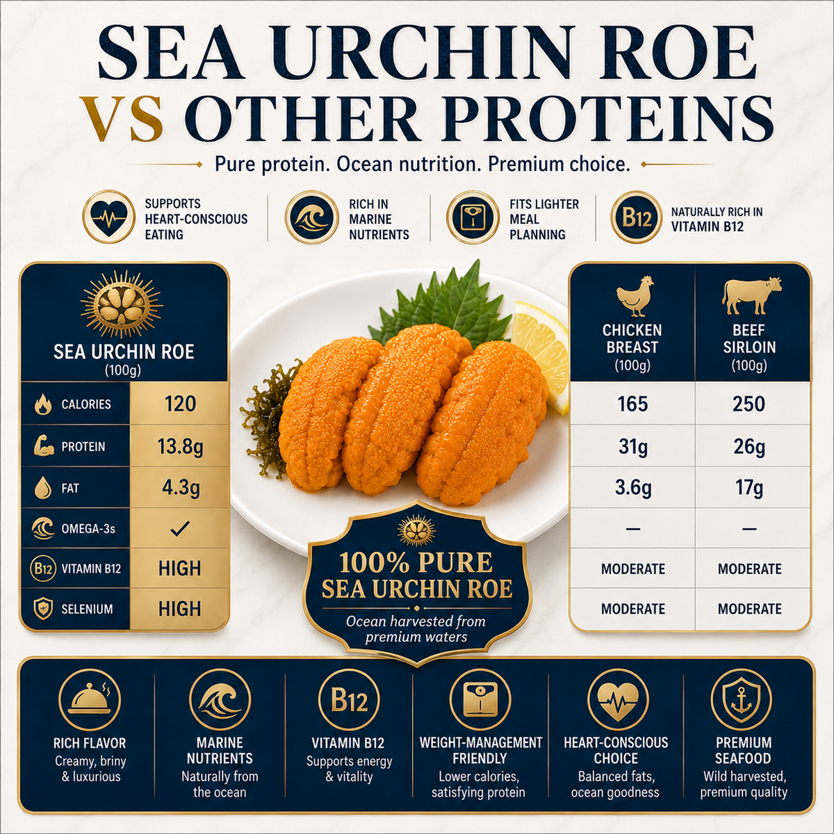 High Protein. Rich in Omega-3, B12, Selenium & Zinc — Heart-Conscious & Weight-Management Friendly  -  CYH