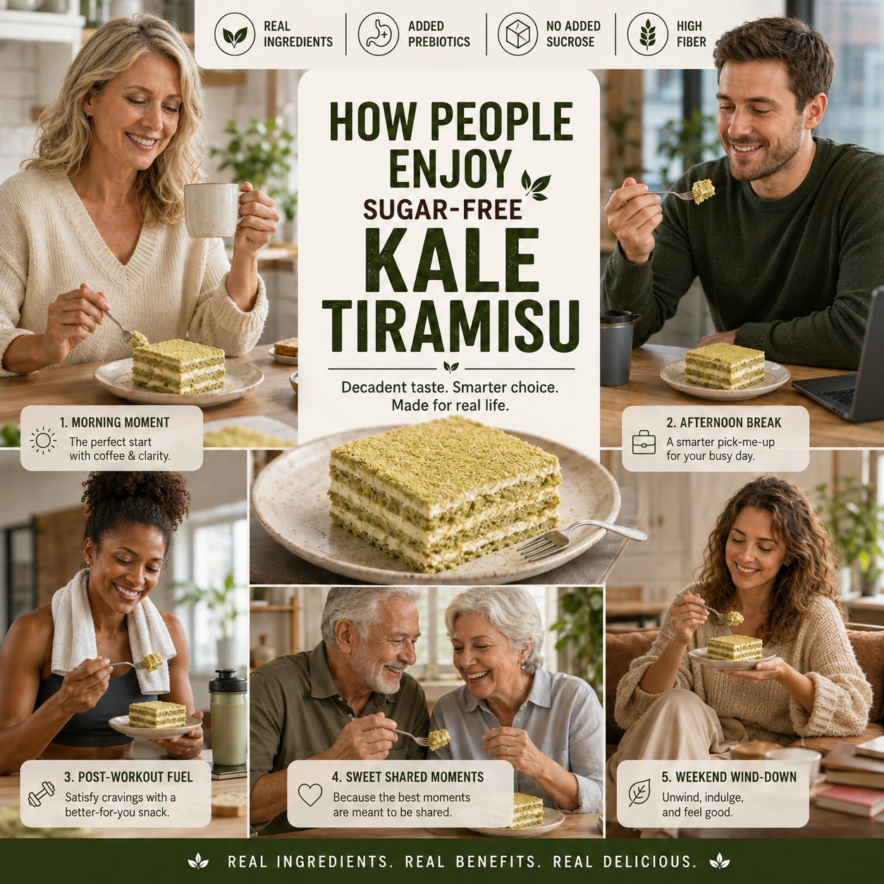 Sugar-Free Kale Tiramisu - TH