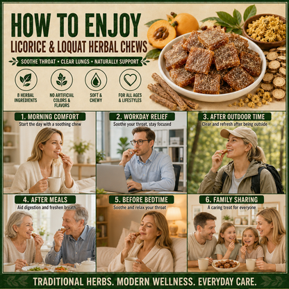 Licorice & Loquat Herbal Throat Chews - CYH