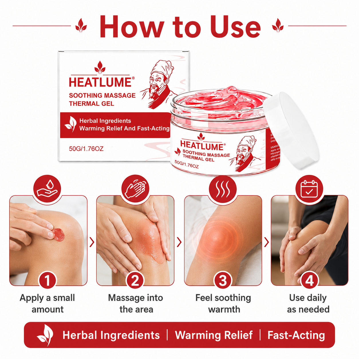 HEATLUME Soothing Massage Thermal Gel - TH