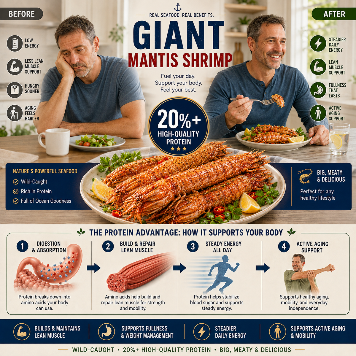 Giant Mantis Shrimp – High-Protein Premium Seafood - TH