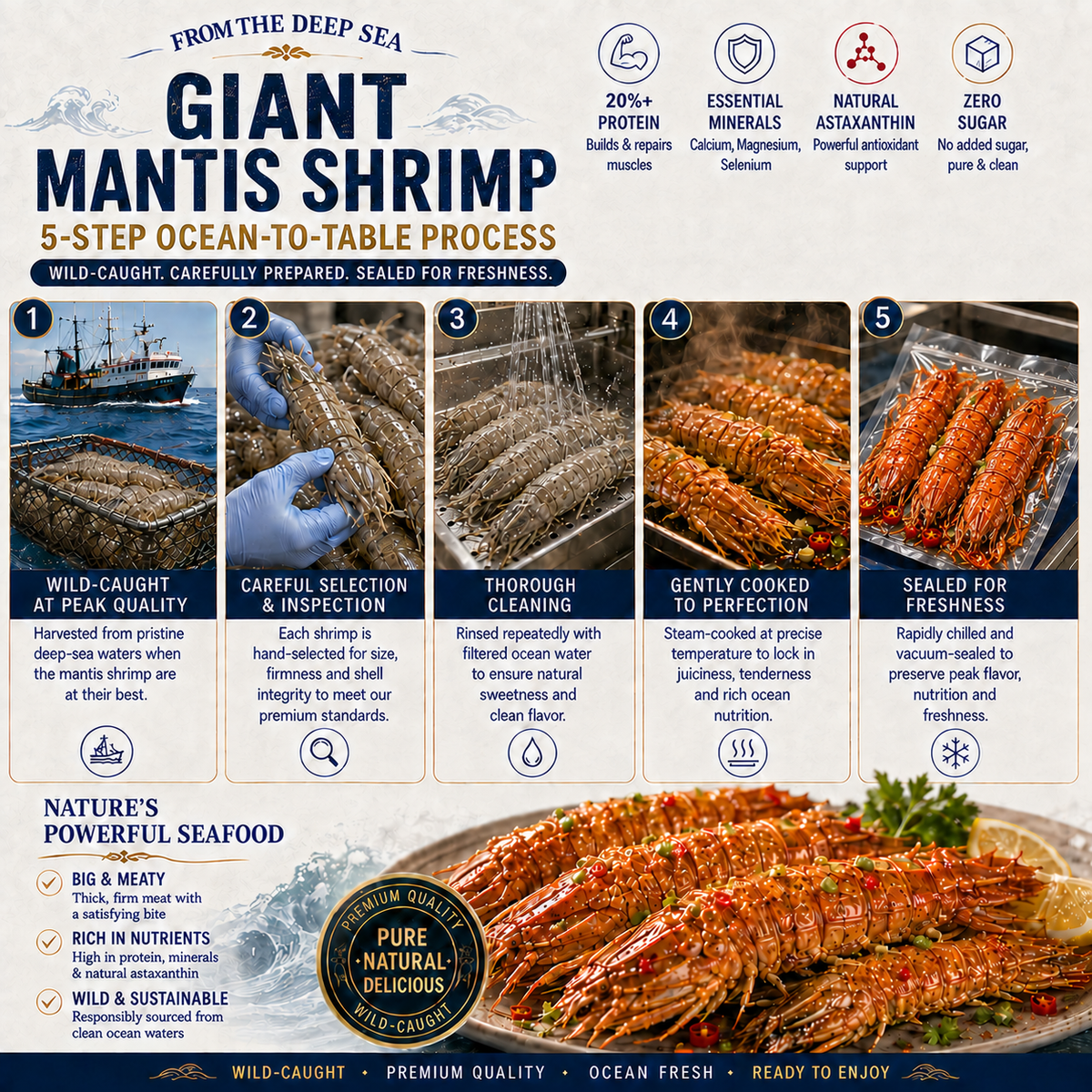 Giant Mantis Shrimp – High-Protein Premium Seafood - TH