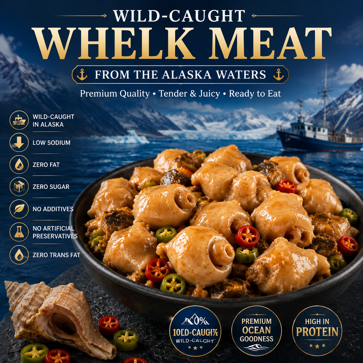 WILD-CAUGHT WHELK MEAT - TH